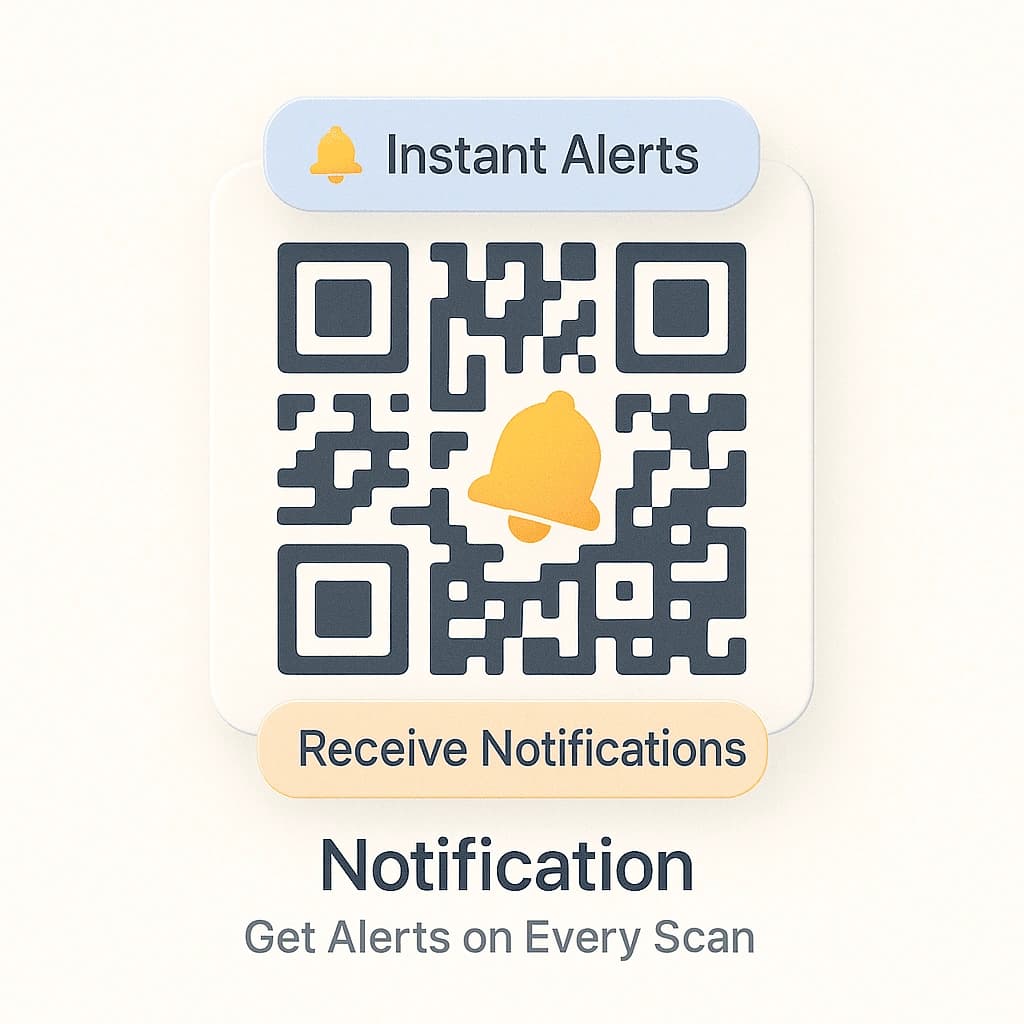 Notification QR code example