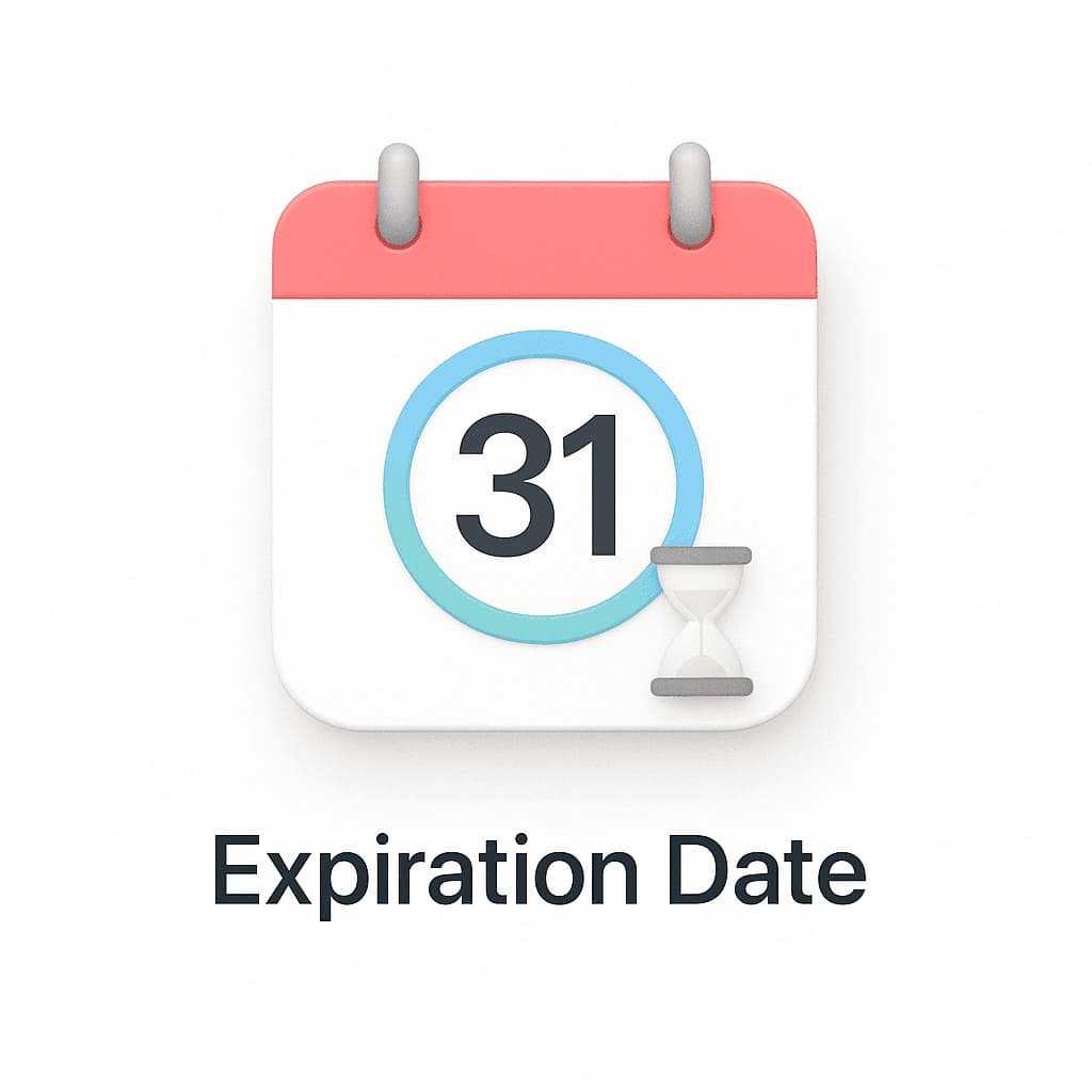 Expiration date QR code example