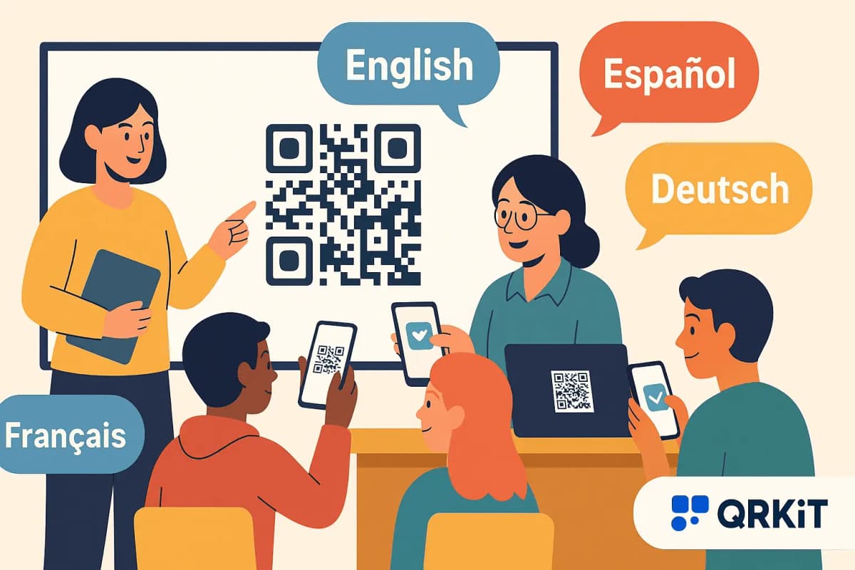 QR code supporting multilingual learning environments and diverse student populations