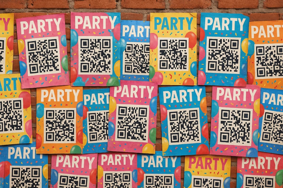 Restaurant table with QR code deployed on table tent for menu access