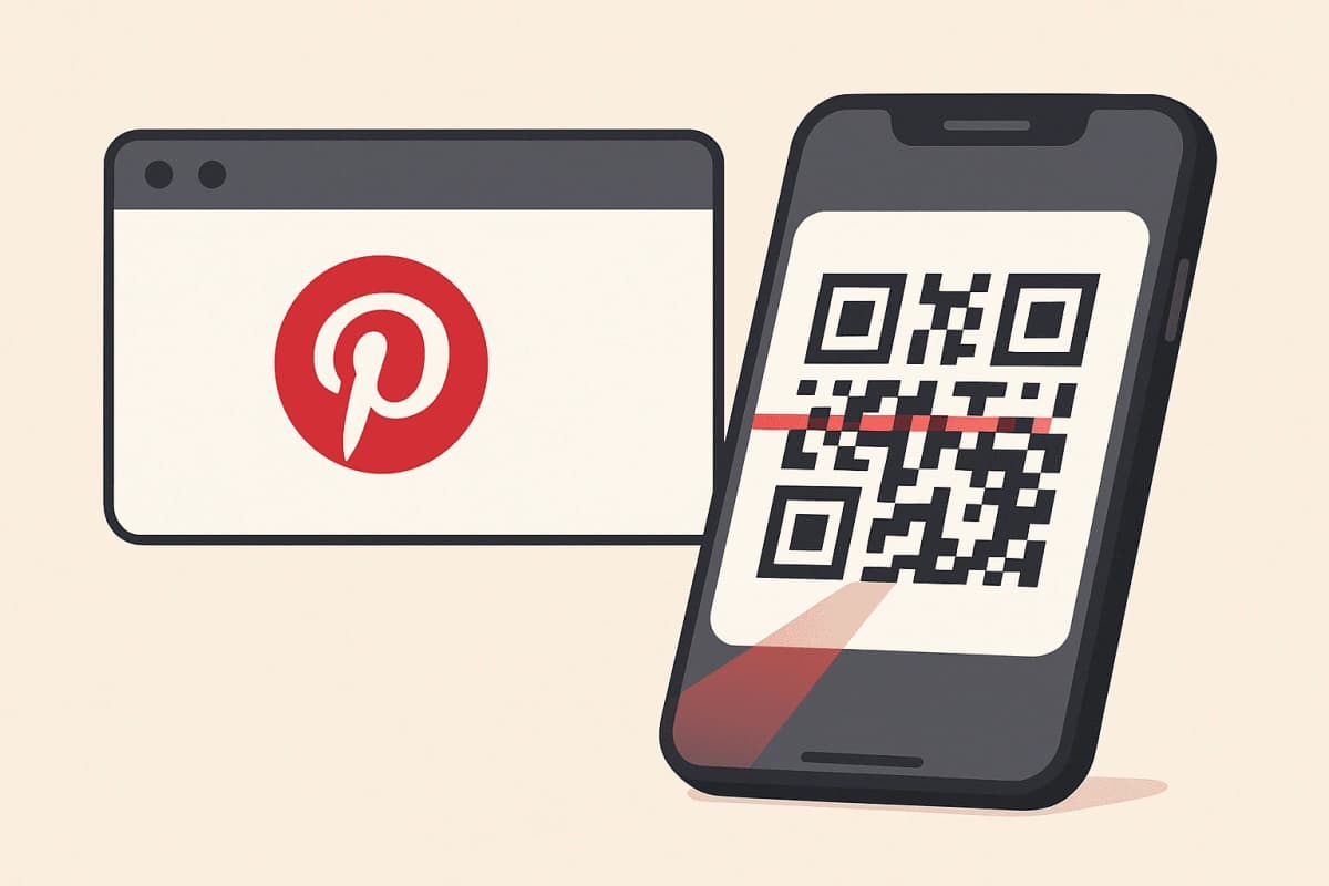 Pinterest QR code example