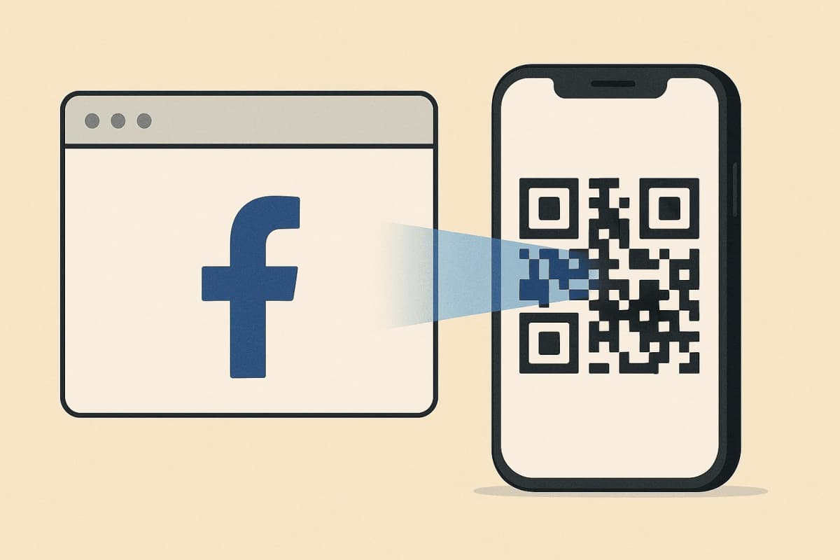 Facebook QR code example