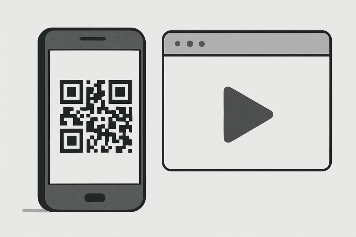 Video QR code example
