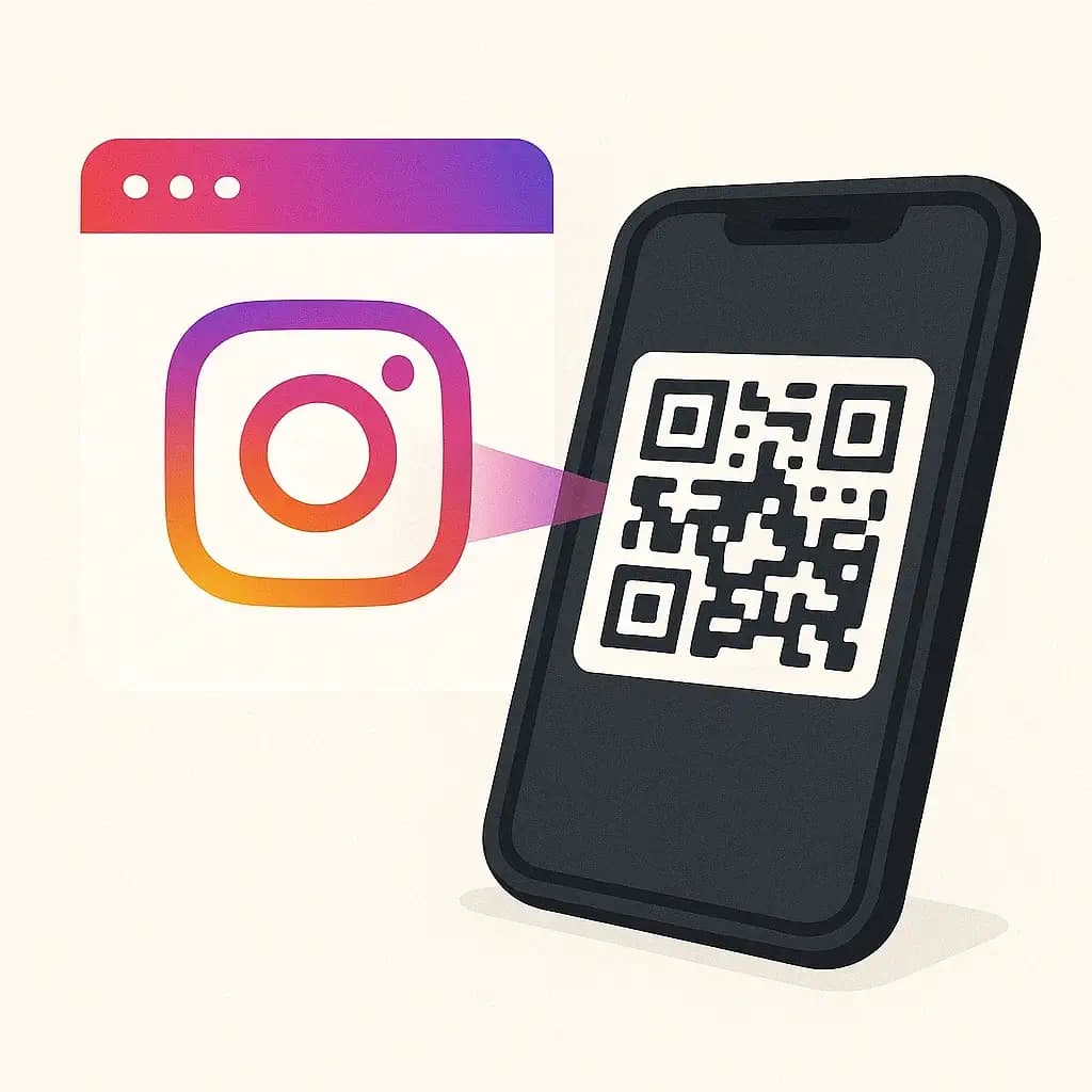 Instagram QR code example